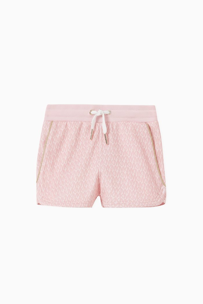 

Monogram Jogging Shorts in Viscose, Pink