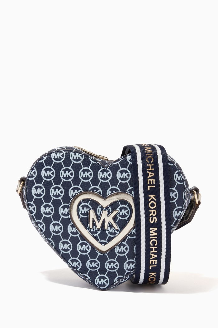 

Logo Heart Crossbody Bag, Blue
