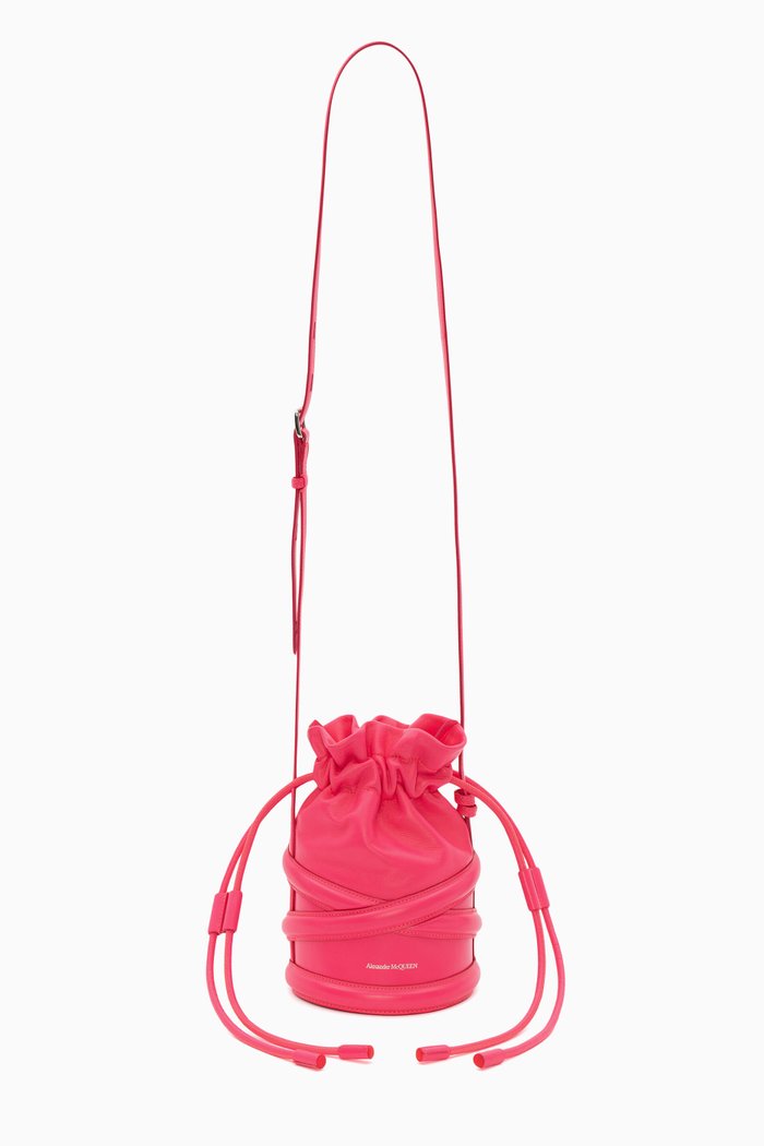 

The Soft Curve Bag in Leather, Purple