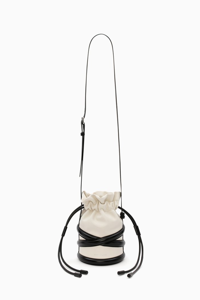 

The Soft Curve Bag in Leather, White