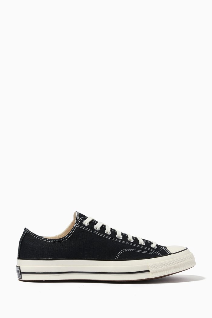 

Chuck 70 Vintage Low Top Sneakers in Canvas, Black