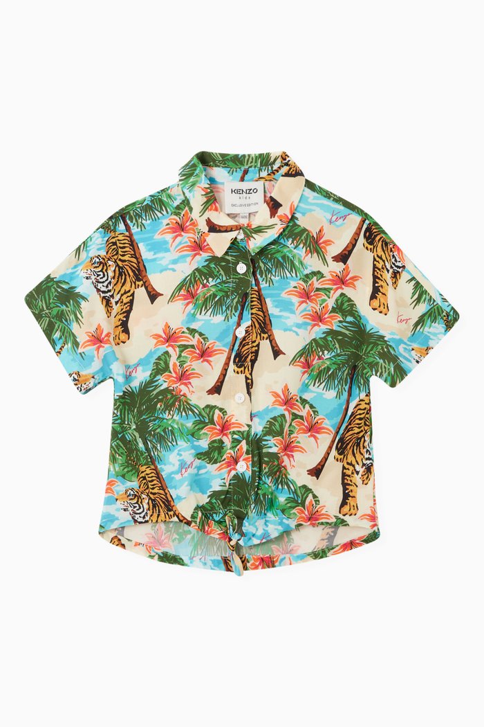 

Graphic Print Shirt in Cotton, Multicolour