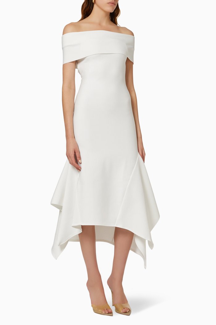 

Amanda Off Shoulder Dress, Neutral