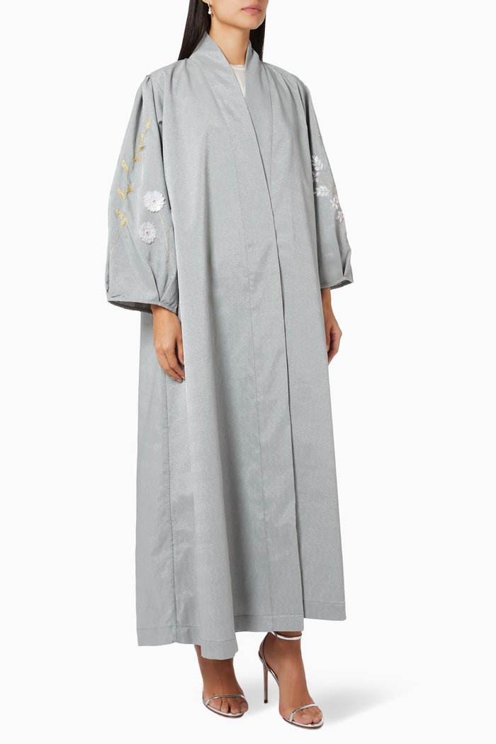 

Embroidered Abaya, Blue