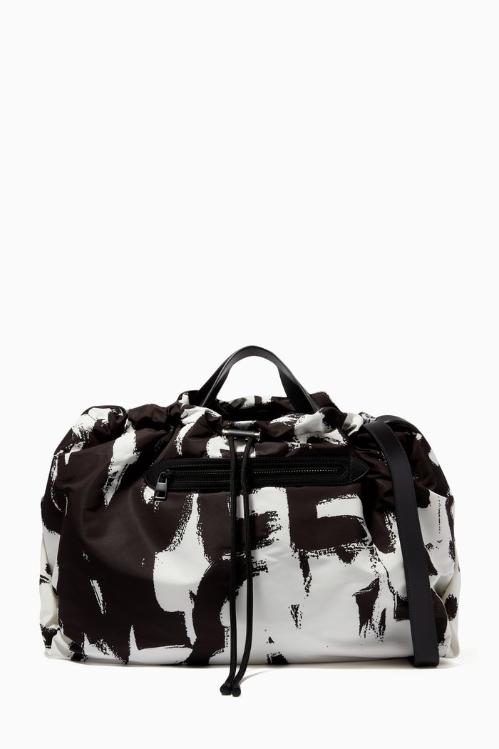 

McQueen Graffiti Bundle Bag in Recycled Polyfaille, Undefined