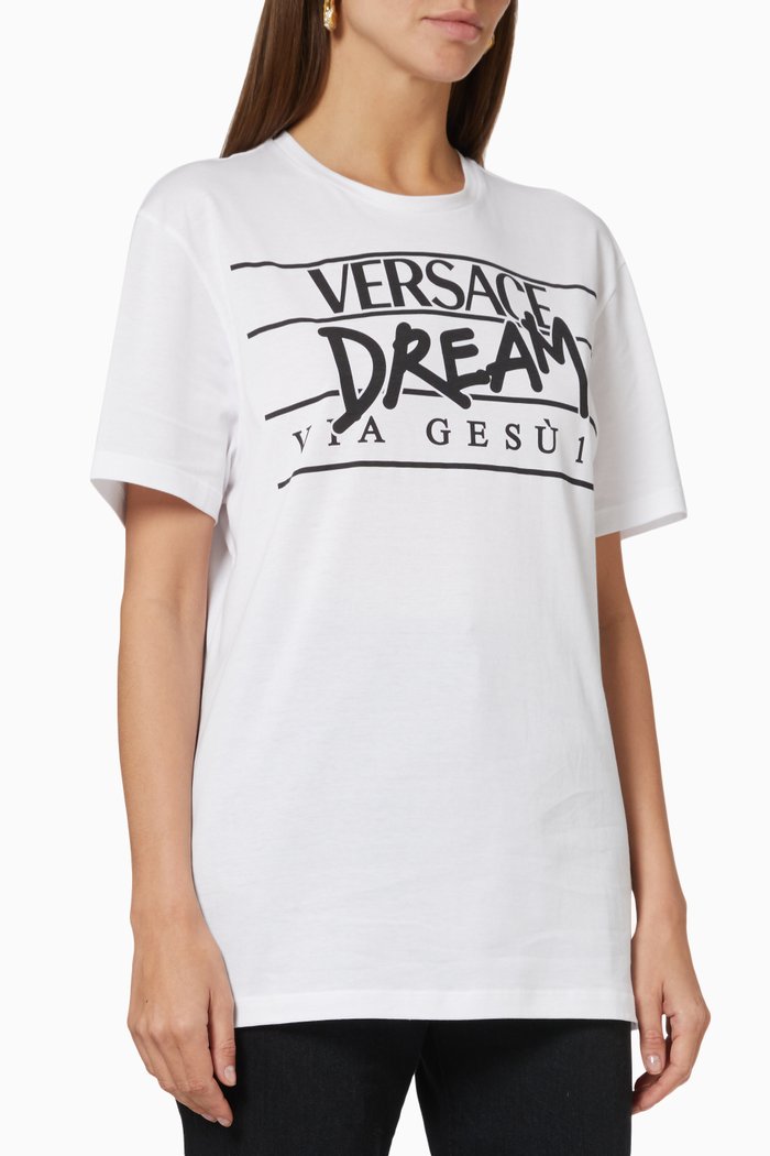 

Dream Logo T-shirt in Cotton Jersey, White
