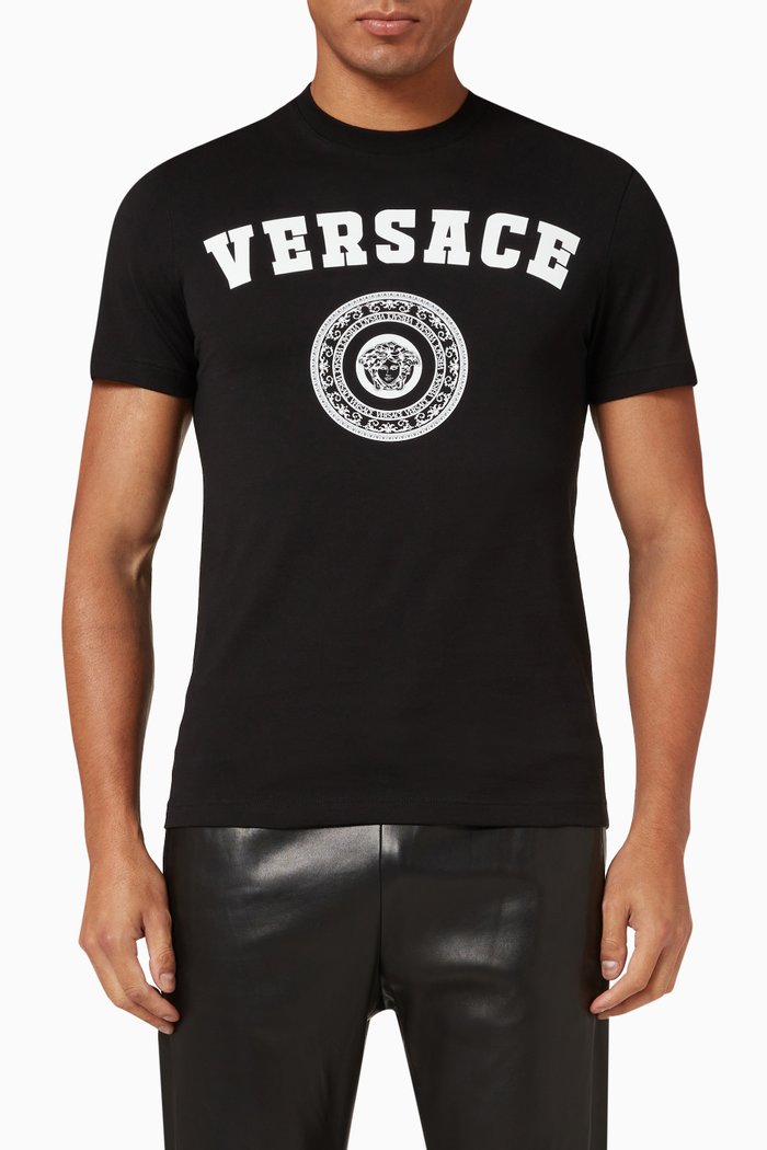 

Logo T-shirt in Cotton Jersey, Black