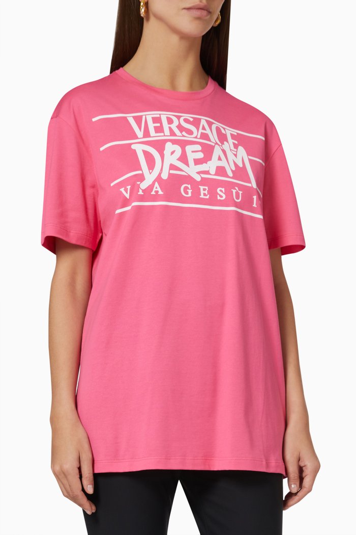 

Dream Logo T-shirt in Cotton Jersey, Pink