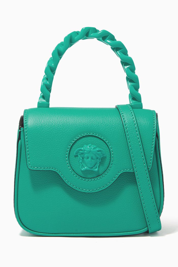 

La Medusa Mini Bag in Leather, Blue