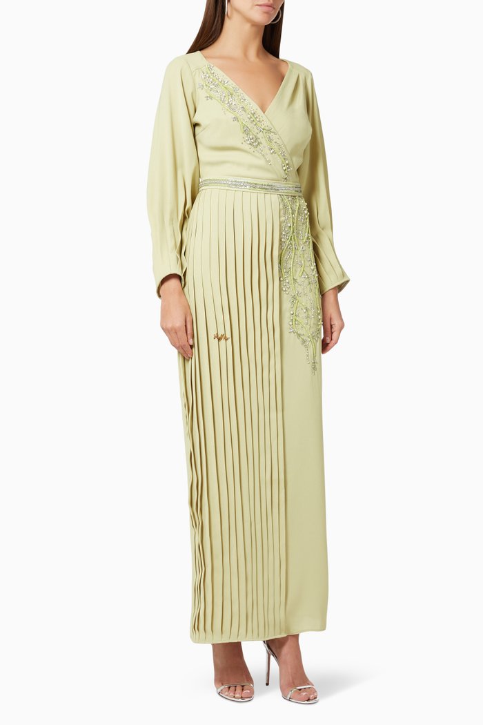 

Embroidered Dress, Green