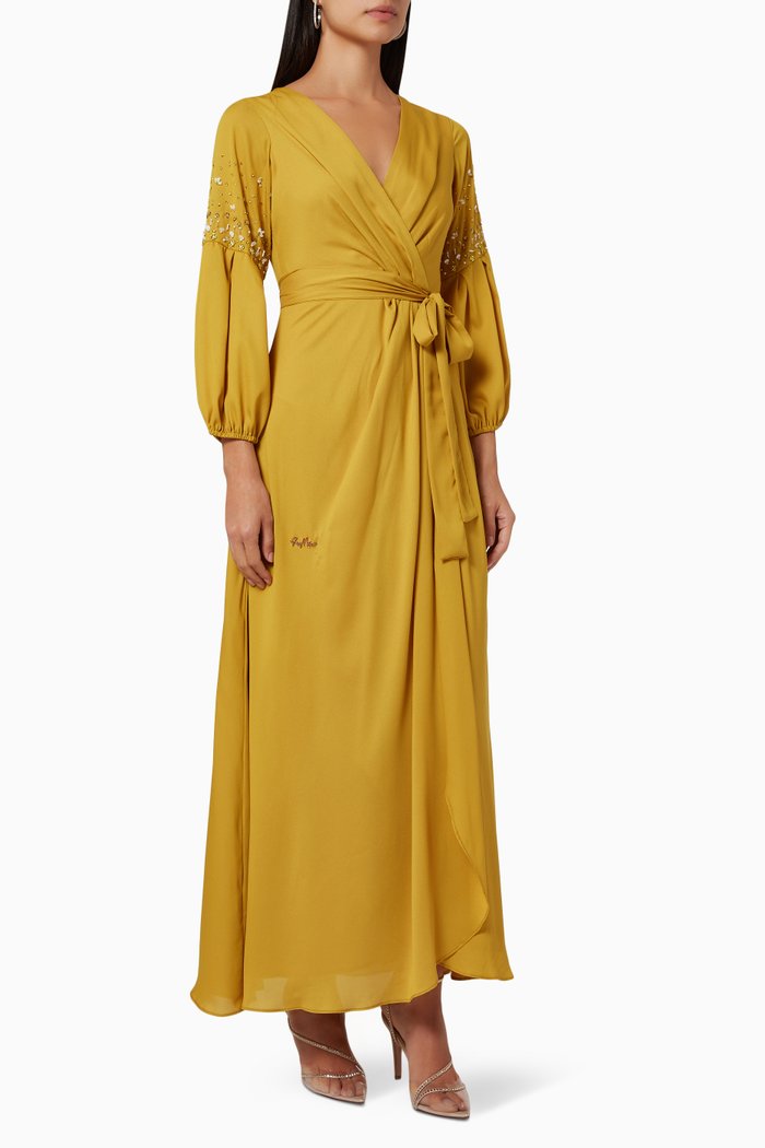 

Wrap Dress, Yellow
