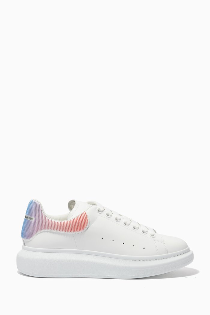 

Oversized Sneakers in Leather, Multicolour