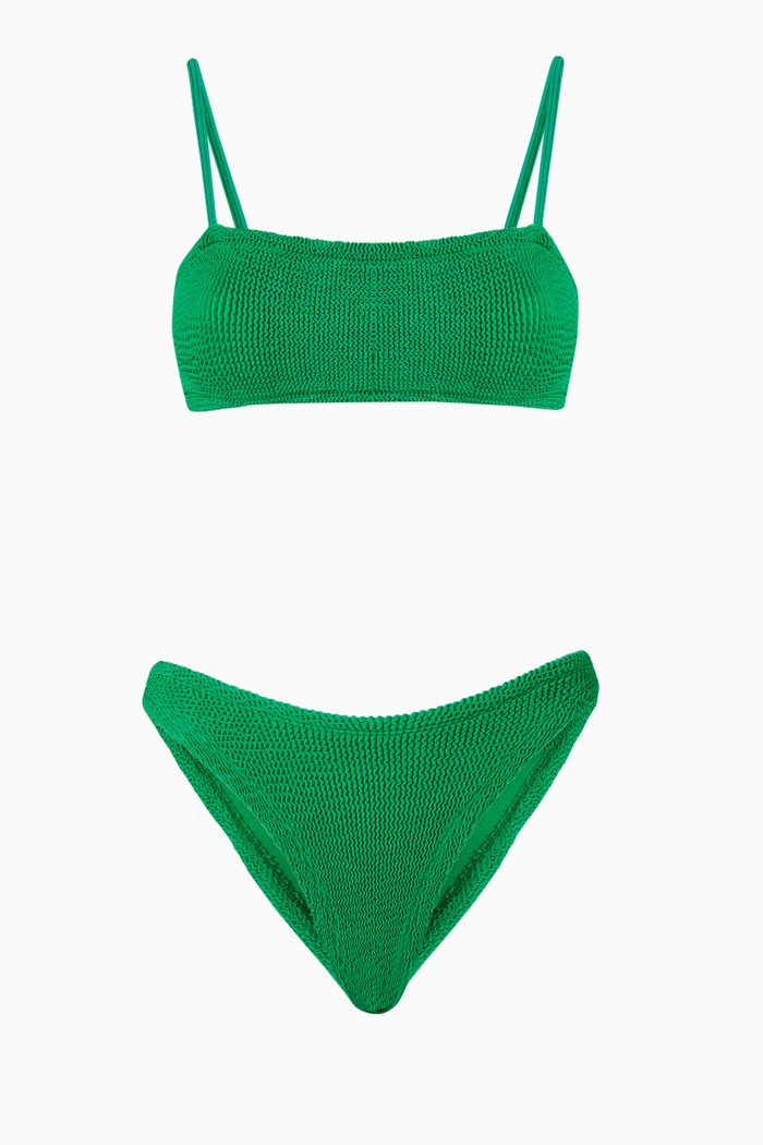 

Gigi Bikini Set in Stretch Nylon, Green