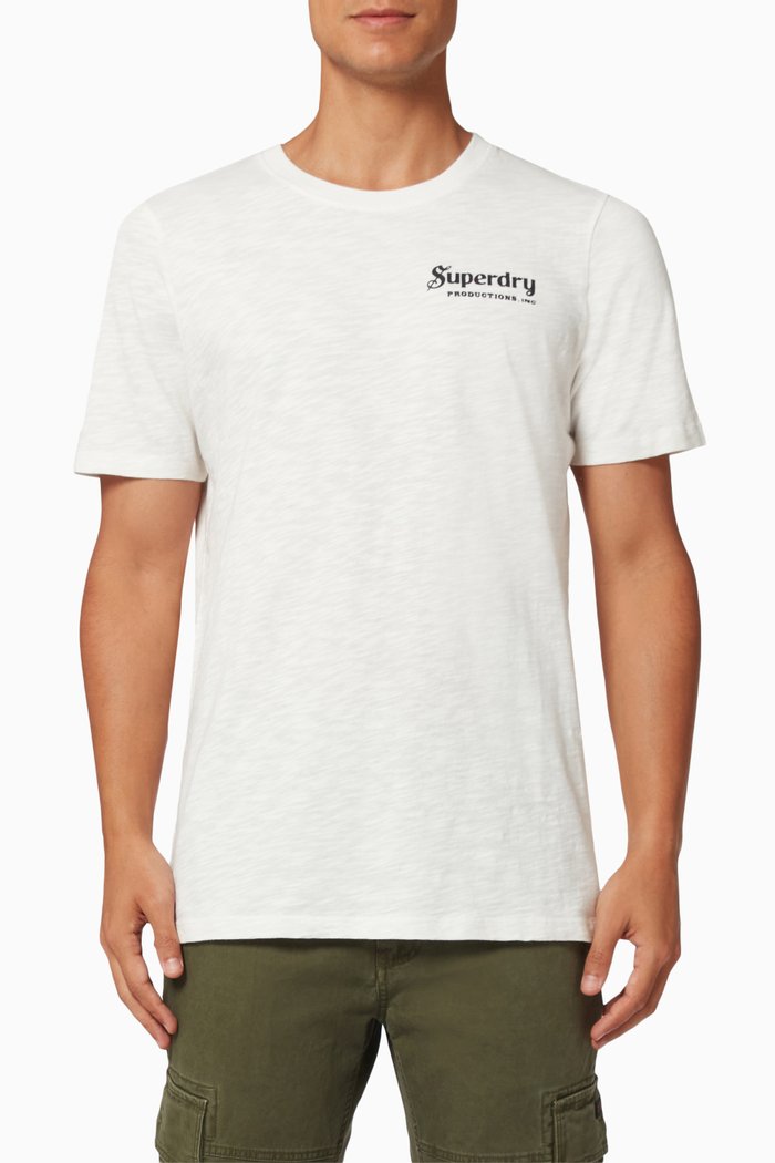 

Vintage Merch Store T-shirt in Cotton Jersey, White