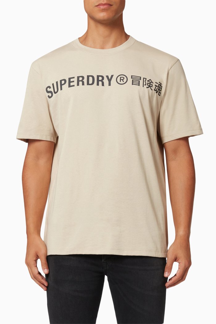 

Code CL Linear Loose T-shirt in Cotton Jersey, Grey