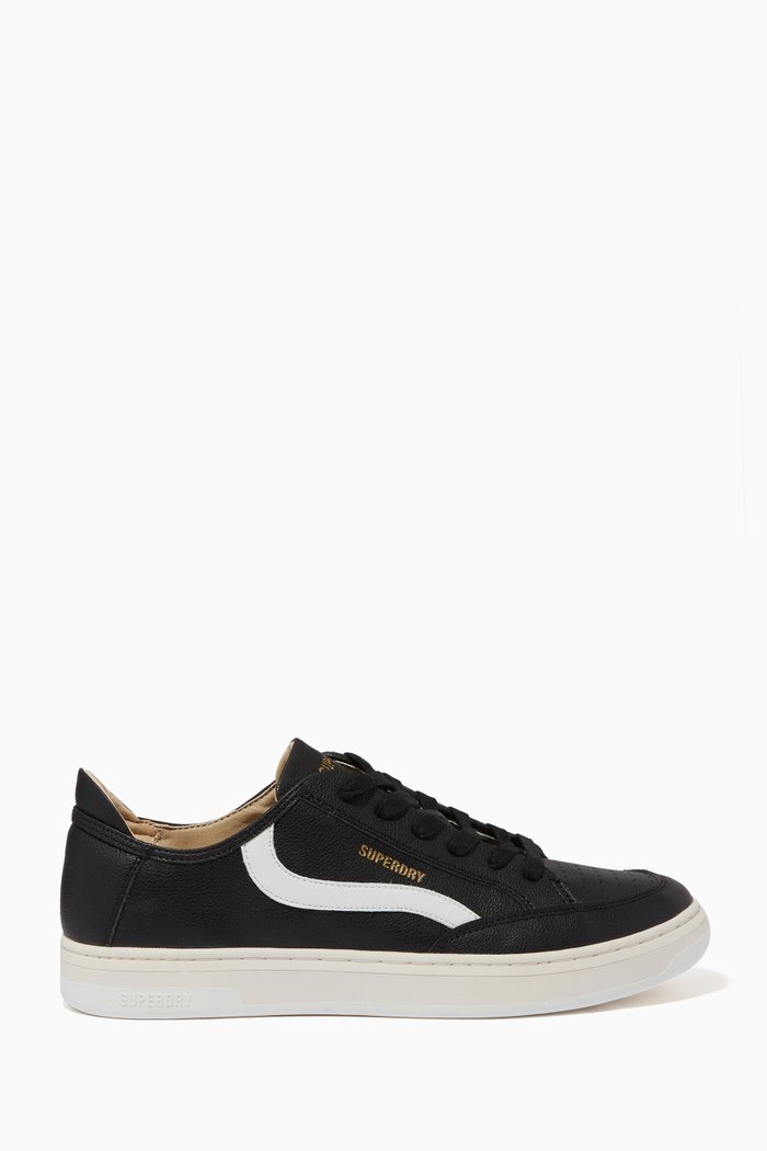 

Vegan Basket Lux Low Sneakers in Vegan Leather, Black