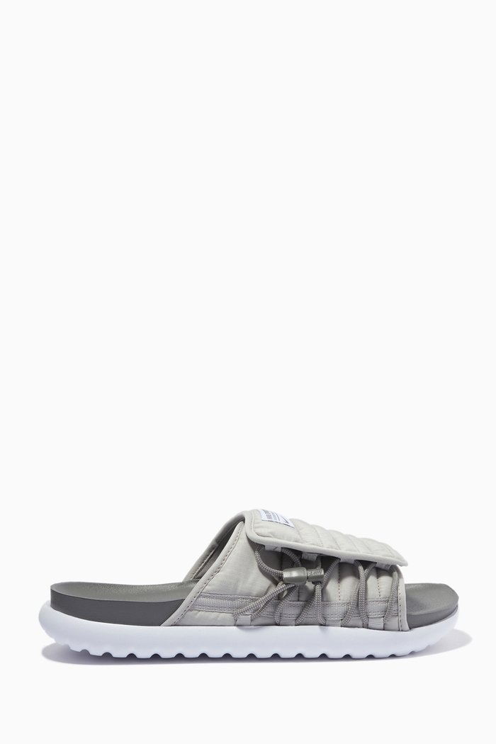 

Asuna 2 Slides in Fabric & Rubber, White