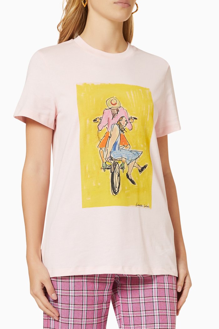 

Bici T-shirt in Cotton Jersey, Pink