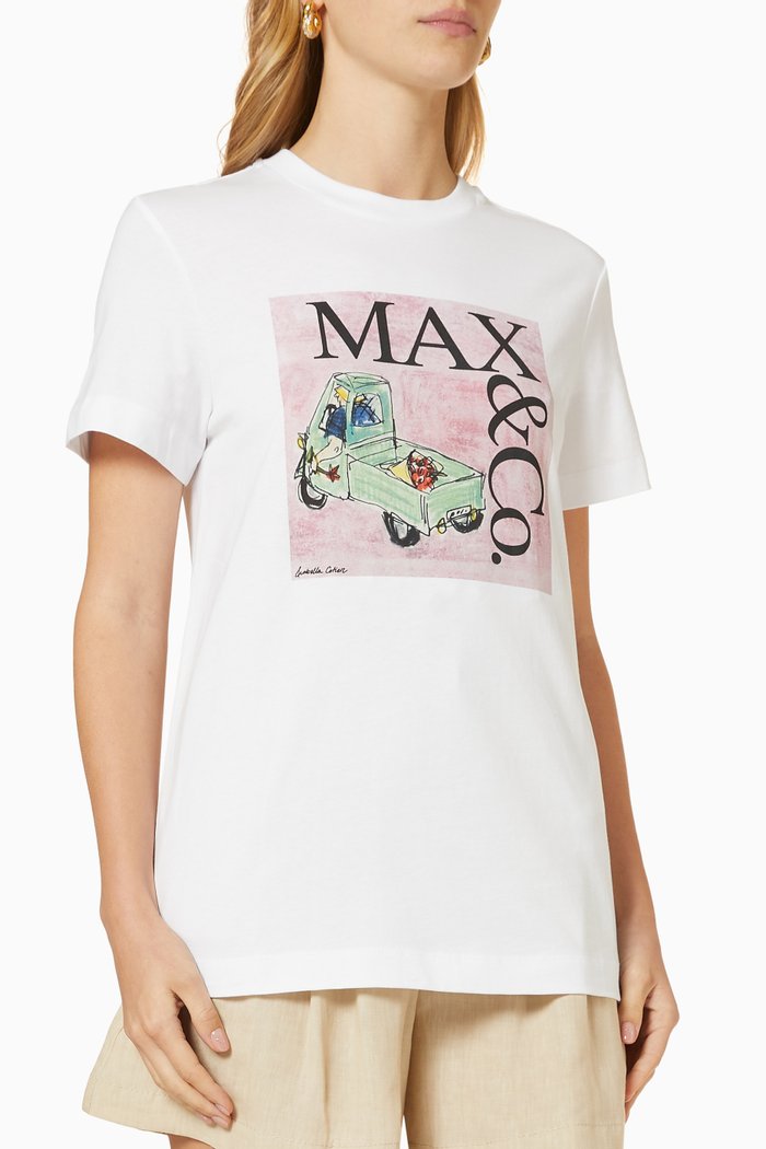 

Teelabi Logo T-shirt in Cotton Jersey, White