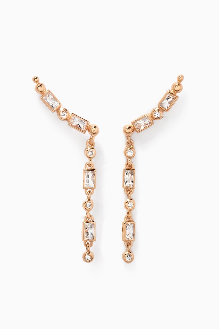 

Mel Soldera Deco Drop Earrings in 14kt Yellow Gold