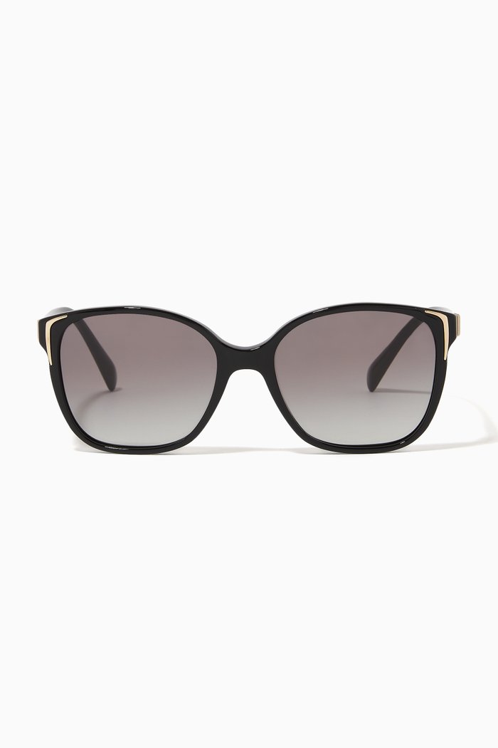

Square Sunglasses in Acetate, Black