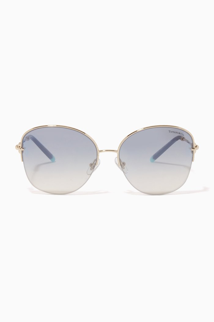 

Square Sunglasses in Metal, Silver