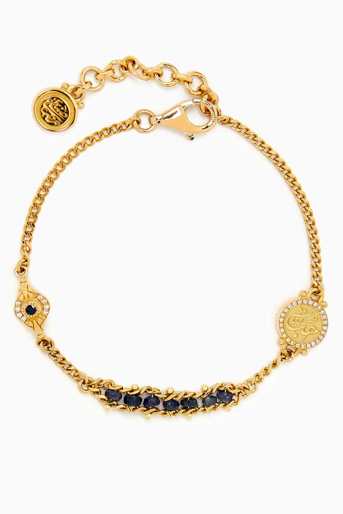 

Love Sapphire Bracelet in 18kt Yellow Gold