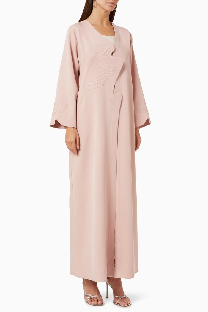 

3D Cloud Abaya, Pink