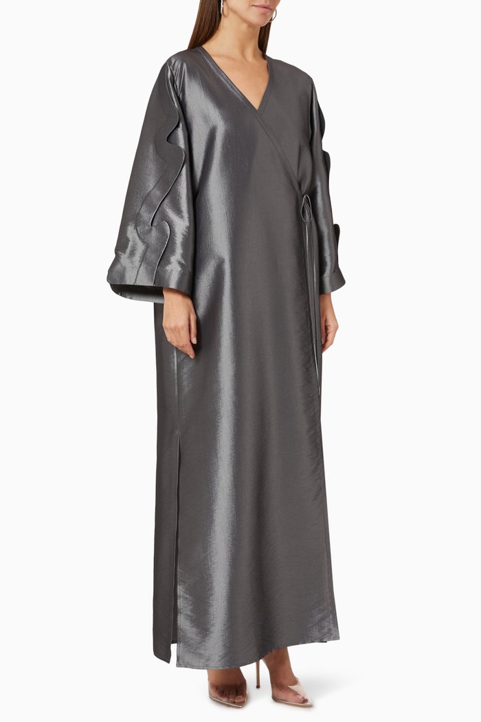 

Wrap Cloud Abaya, Metallic