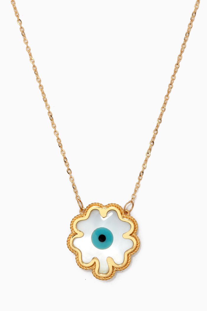 

Aliya Necklace in 18kt Yellow Gold, White
