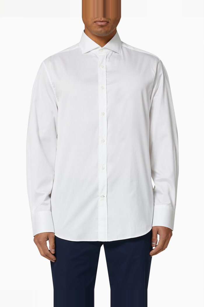 Formal Shirt in Cotton, White