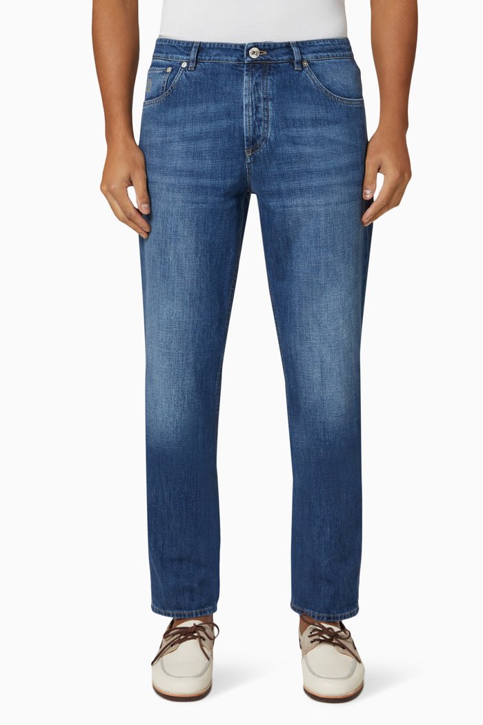 

Slim Fit Jeans in Denim, Blue