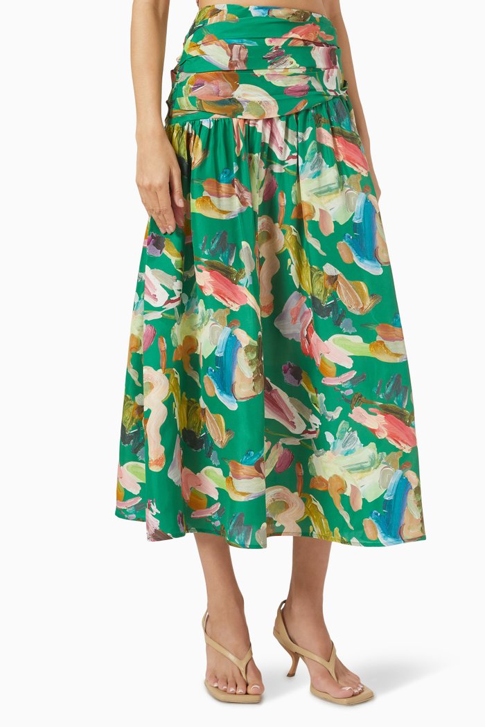 

Arlo Midi Skirt, Green
