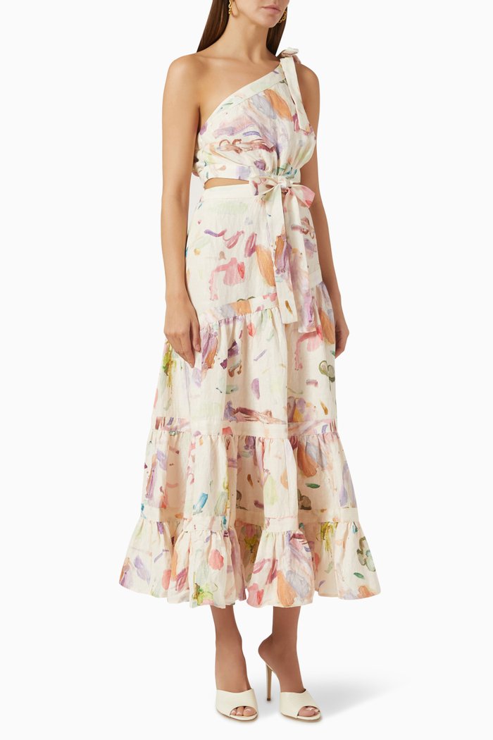 

Annie One Shoulder Dress, Pink