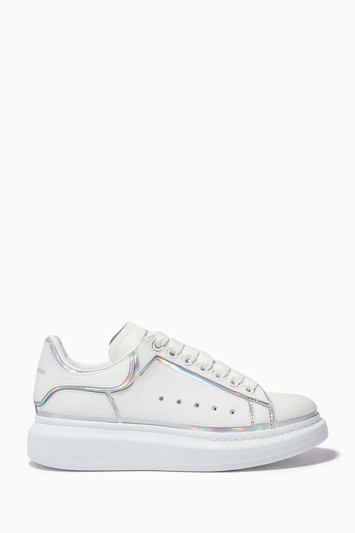 

Oversized Sneakers in Leather, White