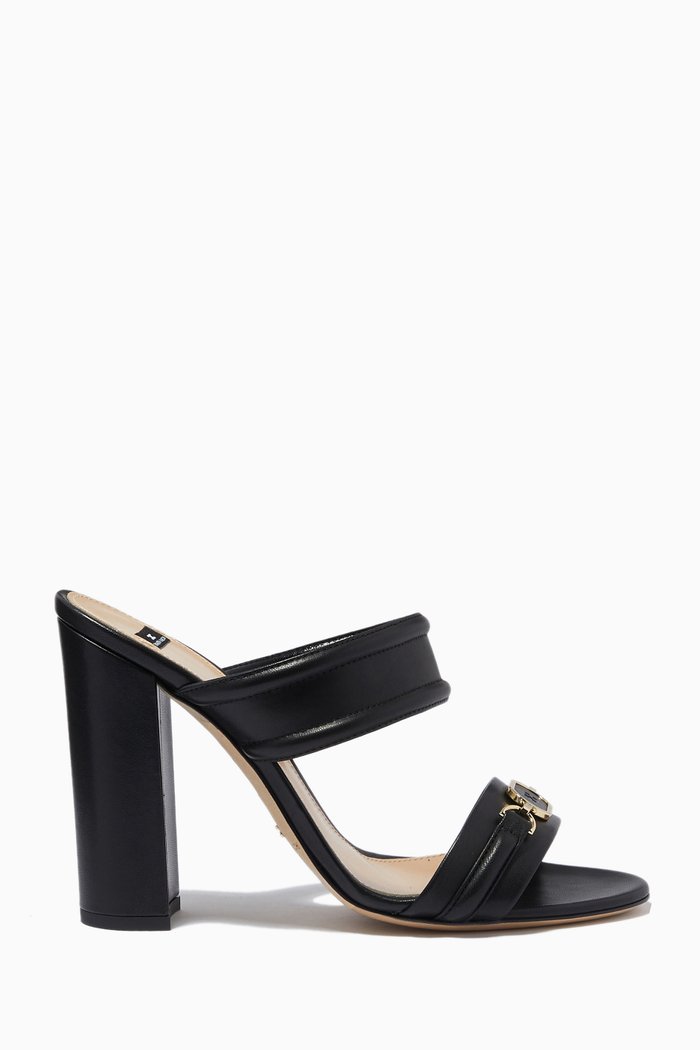 

Horsebit Sandals in Leather, Black