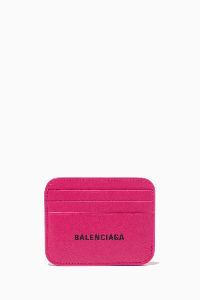 

Cash Cardholder in Grained Calfskin, Pink