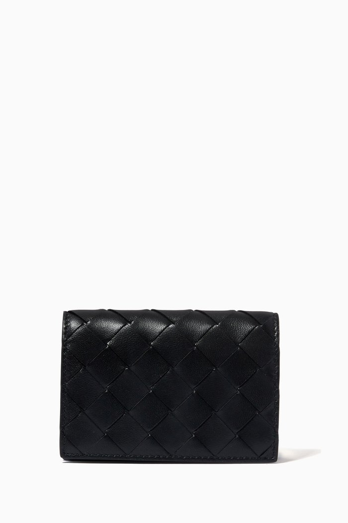

Card Case in Intrecciato Nappa, Black