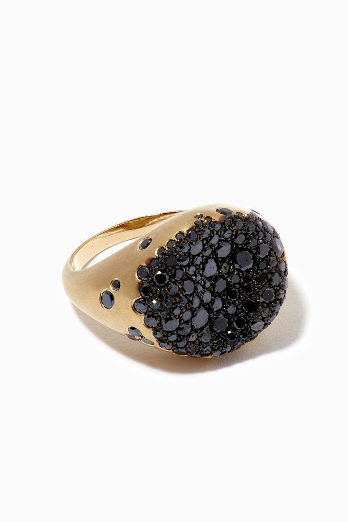 

Baby Malak Caviar Diamond Ring in 18kt Yellow Gold