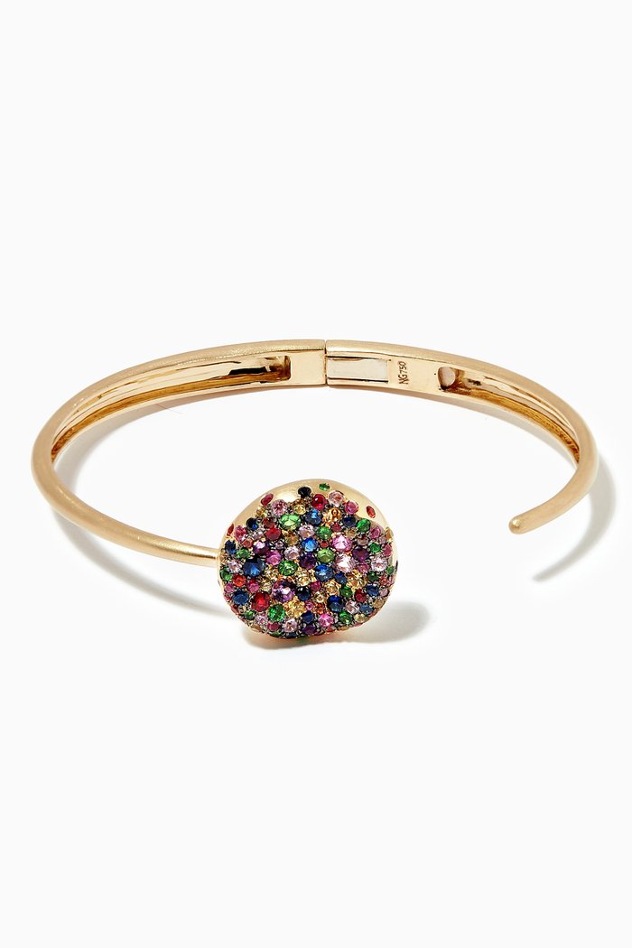 

Baby Malak Bonbon Sapphire Cuff Bracelet in 18kt Yellow Gold