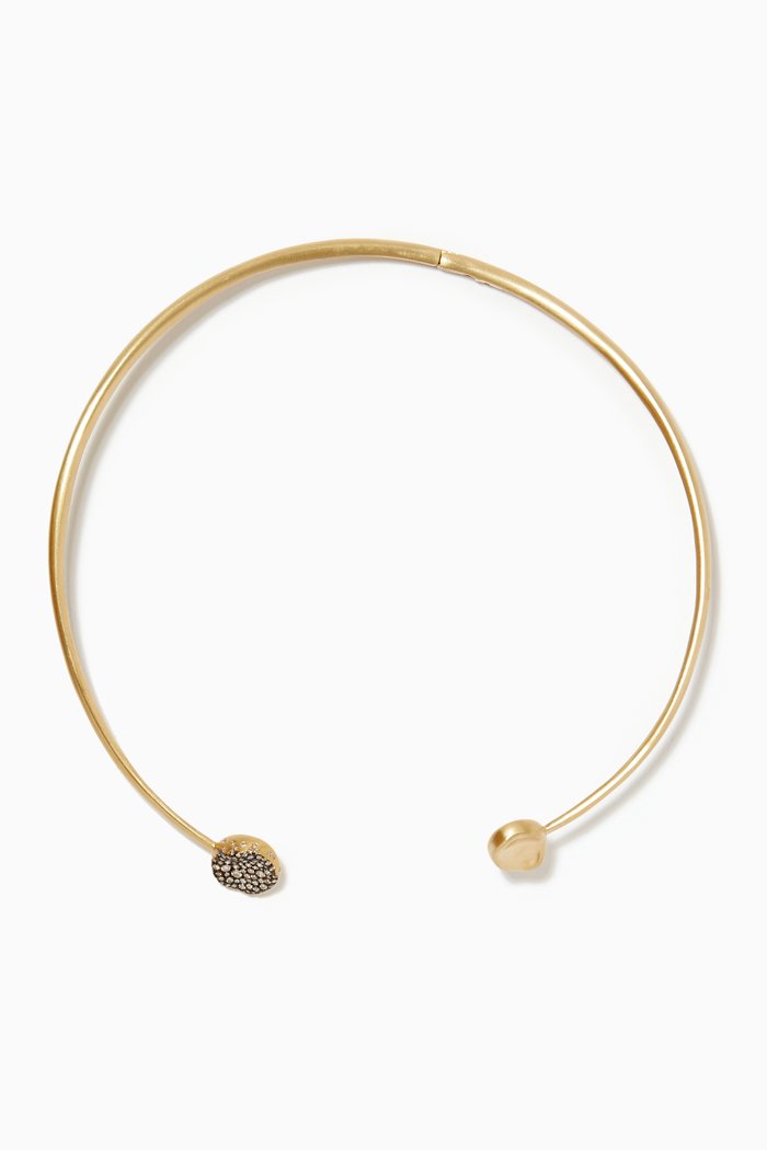 

Baby Malak Duo Diamond Choker in 18kt Yellow Gold