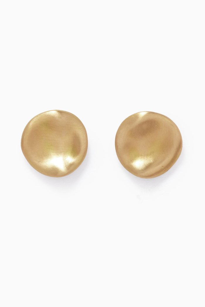 

Baby Malak Round Stud Earrings in 18kt Yellow Gold