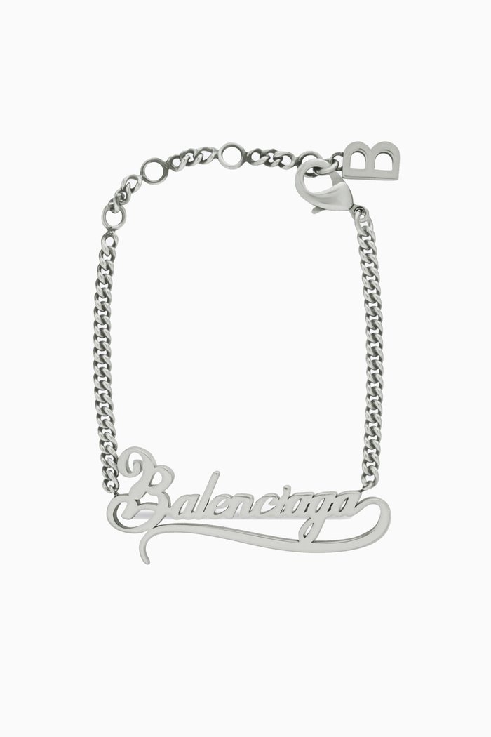 

Typo Valentine Bracelet in Brass, Silver