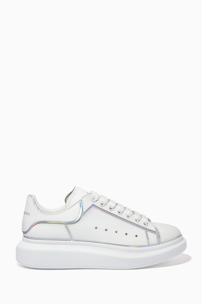

Oversized Sneakers in Leather, White