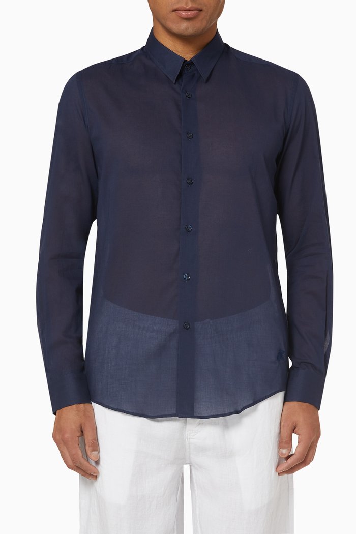 

Classic Shirt in Cotton, Blue
