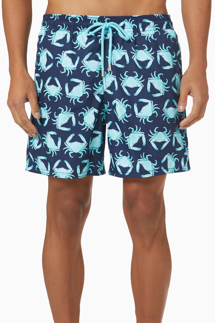 

Only Crabs Swim Shorts in Recycled Nylon, Blue