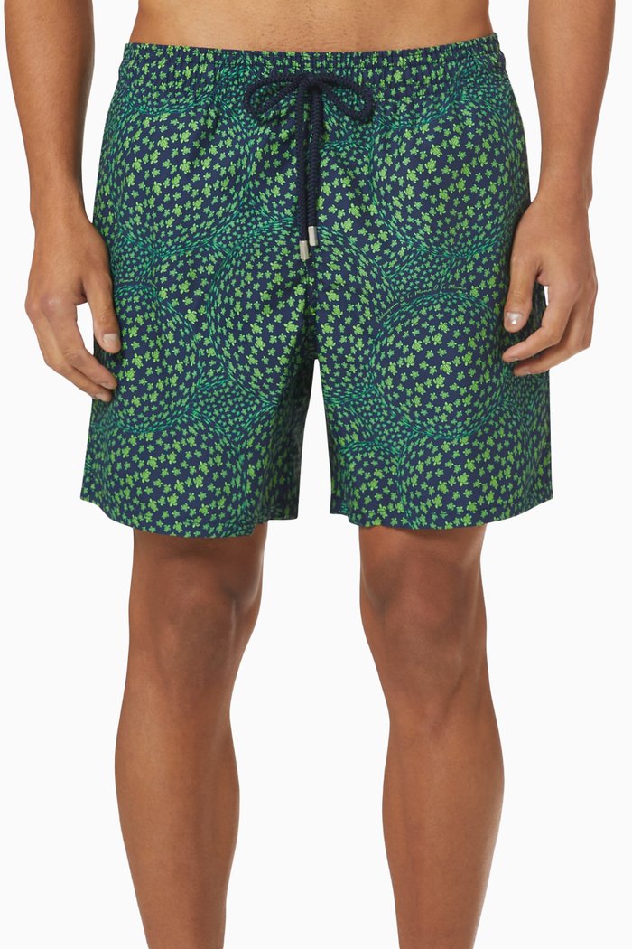 

Te Mana O Te Moana Swim Shorts in Recycled Nylon, Blue