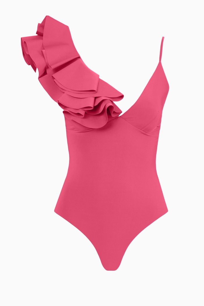 

Nerano Ruffle Swimsuit, Pink