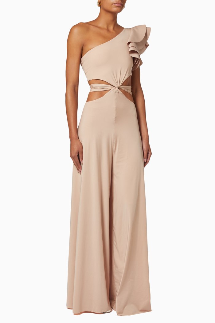 

Pulcinella Jumpsuit in Stretch Nylon, Neutral
