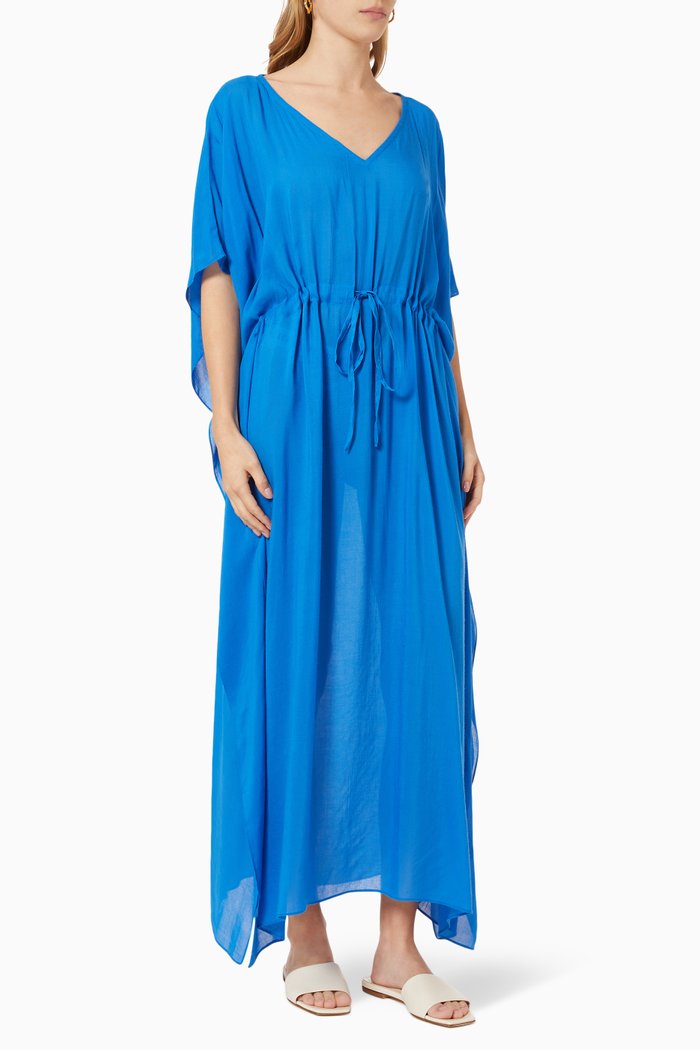 

Offwater Kaftan in Cotton, Blue